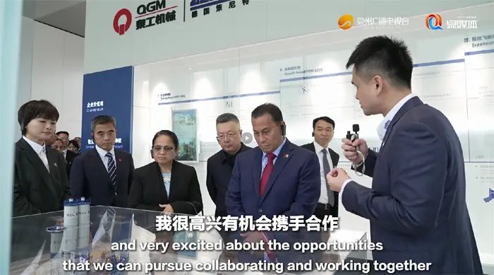 Lavoriamo insieme per costruire il futuro delle infrastrutture! Il Vice Presidente della Micronesia visita QGM Machinery