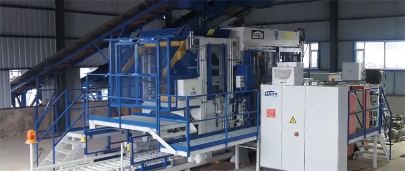 In Africa è stato lanciato un progetto di produzione di mattoni ad incastro di cemento multistrato completamente automatizzato.