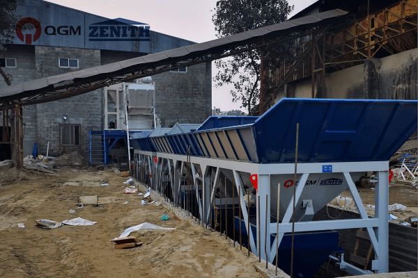 Linea di produzione automatica ZN900C con scaffalature e sistema di cubatura offline in Bangladesh