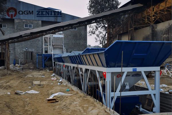 Linea di produzione automatica ZN900C con scaffalature e sistema di cubatura offline in Bangladesh